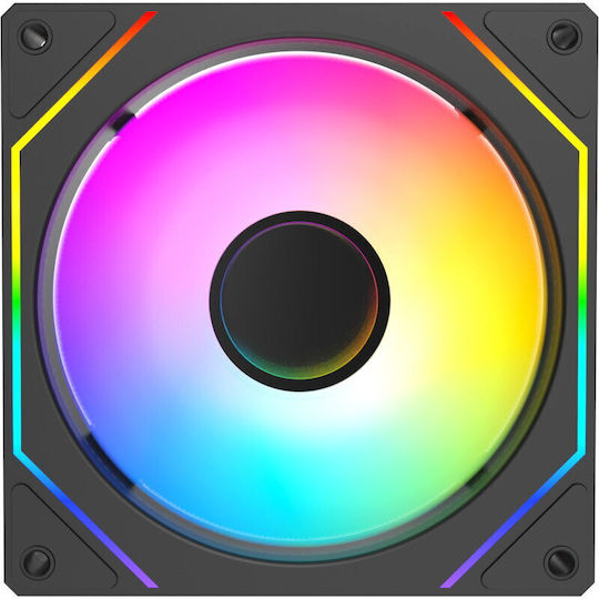 AG-REFLECTV3RVS-BK Reverse Blade Case Fan 25mm with ARGB Lighting