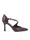 Pumps mit Hochem Absatz Burgundisch