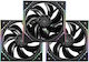 Thermalright TL-M12-3 Ventilatoare pentru carcasa 120mm (1500rpm / 47.6cfm) cu Iluminare ARGB și Conexiune 4-Pin PWM 3 buc Negru
