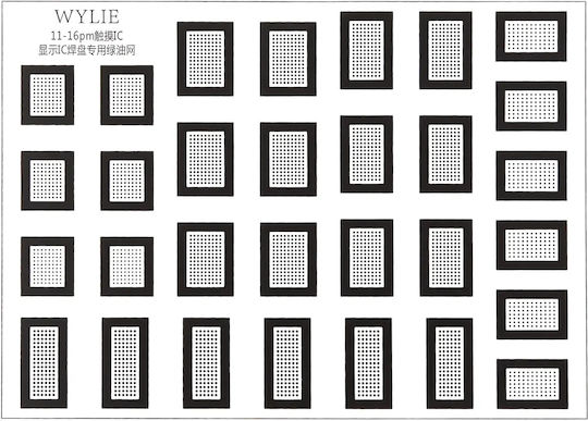 Touch Display Ic Dedicated Green Oil Mesh Iphone 11 To 16 Pro Max