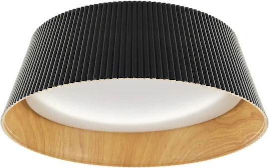 Plafonieră de tavan neagră cu LED integrat
