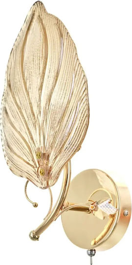Wandleuchte mit E27 Fassung Gold