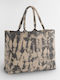 Tie Dye Canvas Tote Bag Ανακυκλωμένα Υλικά W930 Westford Mill Sand Black Tie Dye
