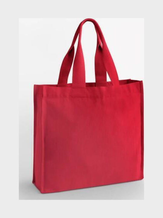 Westford Mill Chevron Handle Shopper Einkaufstasche Mit Chevron-Design W940 Scarlet Rot