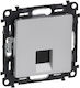 Single Computer Socket Rj45 Cat.5e Ftp Valena Life Legrand Aluminum