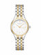 Women's Battery Watch with Metal Bracelet Gold/Silver