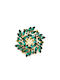 Mat Fashion Flower Pin Green 0043.8162.N-green