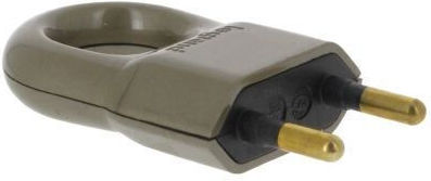 Legrand Plug 2p 6a 250v 2 X 0.75mm2 Handle Bronze Color