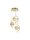 Ceiling Pendant Light Gold LED with Warm to Cool White Light