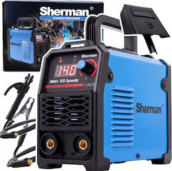 Sherman MMA 150 SPEEDY Schweißmaschine Wechselrichter MMA mit Maximalem Schweißstrom 150A und Maximalem Betriebszyklus 60% Sherman MMA 150 SPEEDY Schweißmaschine Wechselrichter MMA mit Maximalem Schweißstrom 150A und Maximalem Betriebszyklus 60%