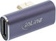 InLine 35900C Μετατροπέας USB-C male σε USB-C female Γκρι