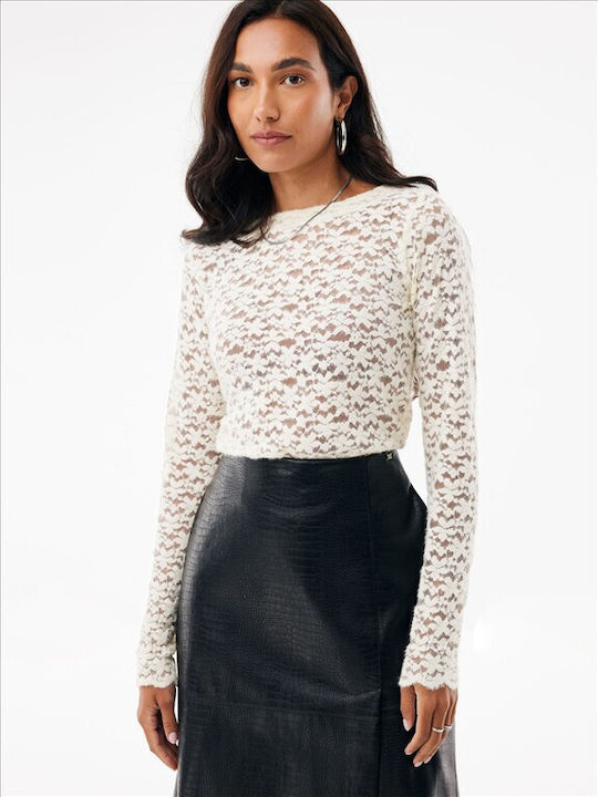 Mexx Bluza Damă Mânecă Lungă Floral Ecru