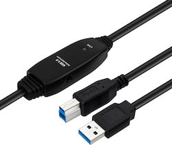 Microconnect USB3.0AB7B USB 3.2 USB-A male σε USB-B male 7m