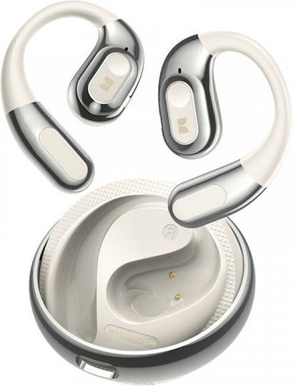 AC330 Open Ear Bluetooth Handsfree Ακουστικά με Αντοχή στον Ιδρώτα και Θήκη Φόρτισης Λευκά