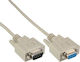 Inline 35-pack Bulk Inline Serial Cable Molded Db9 Male To Female 1:1 Grey 3m