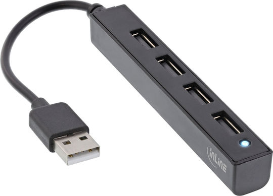 InLine Hub 4 Θυρών USB 2.0 με σύνδεση USB-A