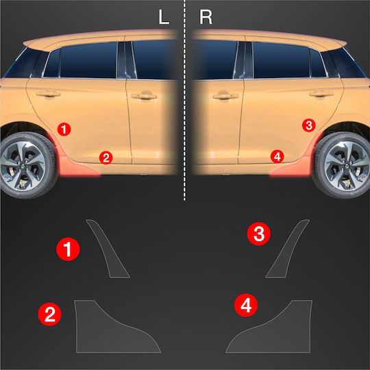 Grizzglass Протективно Фолио За Калници Grizzglass Bodyshield Suzuki Swift 2024-2025 4в1