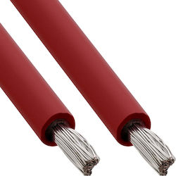 Inline Photovoltaic Installation Cable H1z2z2-k 6mm² Red 25m