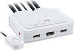 InLine KVM и комутатор за данни с HDMI / USB / Аудио