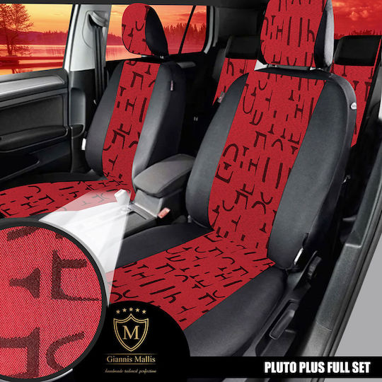 Pluto Plus Car Seat Covers Fabric Black 3 Pieces