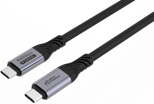 Microconnect Premium Usb4 Gen 4 Usb-c Cable 1m 80gbps 240w