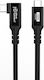 Microconnect Usb-c To Usb-c Premium Cable 0.5m 100w 20gbps Usb 3.2 Gen 2x2 Angled