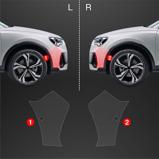 Grizzglass Предпазна Мембрана За Бампер Bodyshield Audi Q3 Sportback 2018-2024 2в1