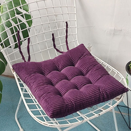 Melinen Шнур за градински стол Лилав 40x40см.