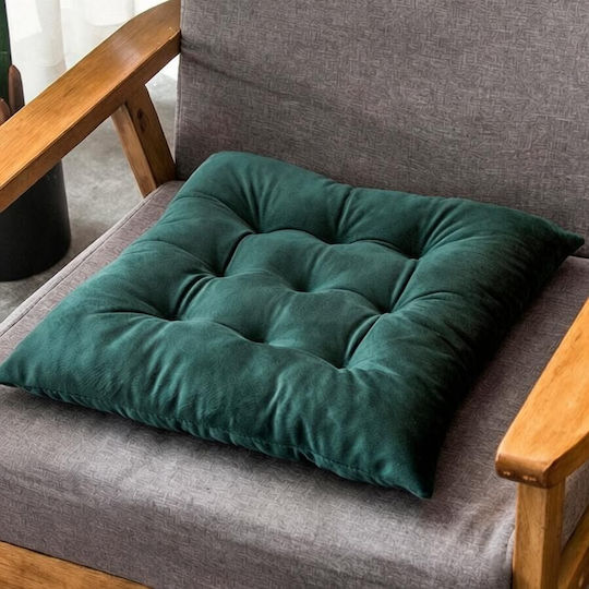 Melinen Кадифена Възглавница за Градински Стол Emerald 40x40см Melinen Кадифена Възглавница за Градински Стол Emerald 40x40см