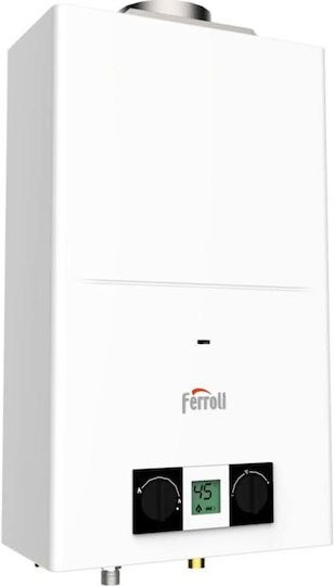 Ferroli PEGASO ECO* 11 Επιτοίχιος Ταχυθερμοσίφωνας Κεντρικός Υγραερίου 11kW