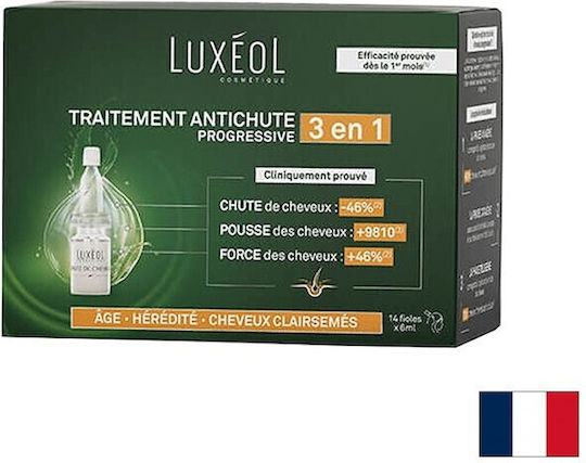 Luxeol Progressive Ампули срещу Косопад и Уплътняване на Косата за Мъже 14x6ml