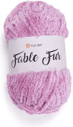 Strickgarn Fable Fur Gounaki 100g Rosa Sapio Milo