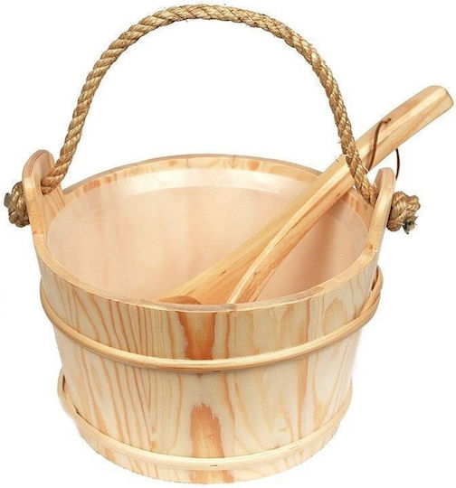 Urban Outdoor Saunazubehör Kuebel Sauna Kuebel 5l Holz Kuebel Sauna