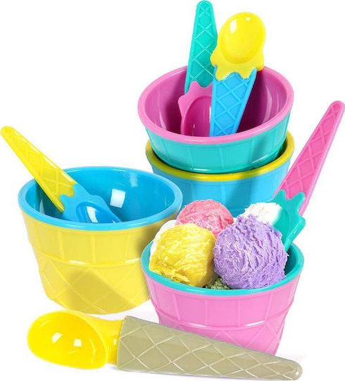 Excellent Houseware Μπωλ Σερβιρίσματος Παγωτού Στρογγυλό Πλαστικό 9τμχ