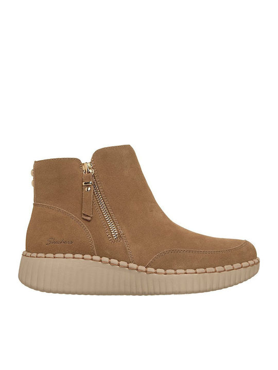 Skechers Wilshire Blvd de catifea Ghete dama Bej