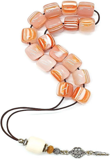 Roloi Komboloi Perle De Îngrijorare Cu 17 Mărgele Din Rășină Lungime 30cm Multicolor