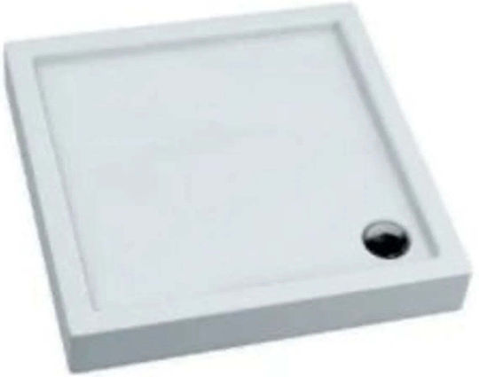 Aquaform Τετράγωνη Ακρυλική Ντουζιέρα 90x90cm Λευκή