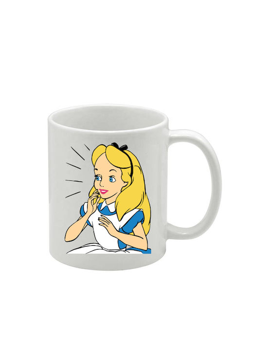 Weiße Tasse Alice