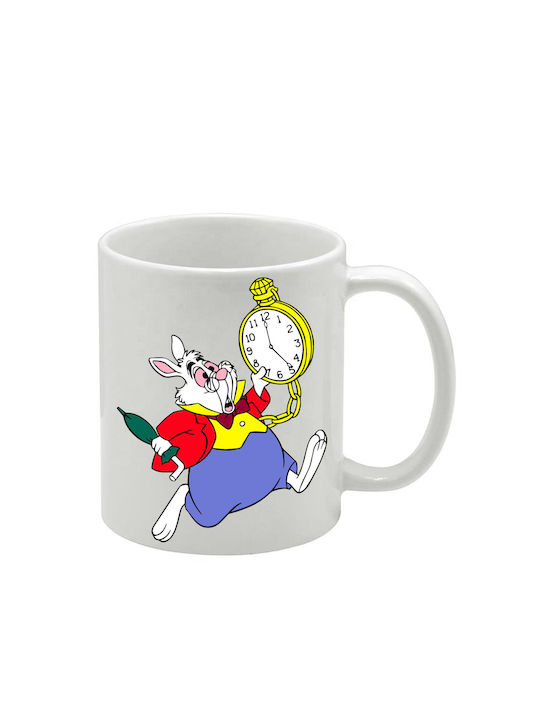 Weiße Tasse Alice
