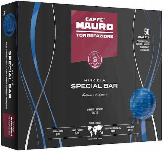 Caffe Mauro Капсули Еспресо Съвместими с Машина Nespresso Professional 50 броя