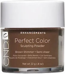 Pudră de construcție pentru acrilice de unghii Perfect Brown Shimmer Maro Semitransparent 22g Pudră de construcție pentru acrilice de unghii Perfect Brown Shimmer Maro Semitransparent 22g