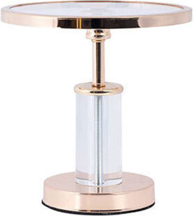 Metallic Cake Stand With Stand Gold 12x12x20cm