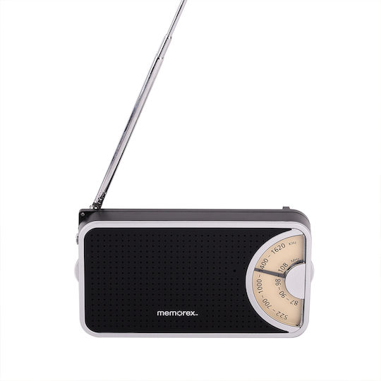 Memorex MX-PR1-BK Radio Retro Cu Baterii Negru