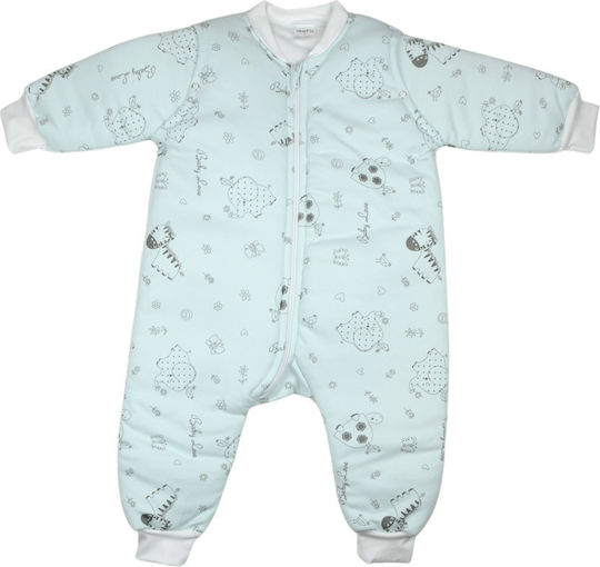 Ninetta Bebe Winterschlafsack mit Beinen Vertikal mit abnehmbaren Ärmeln
