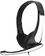On Ear Multimedia Headphones with Microphone in White Colour FH4088W