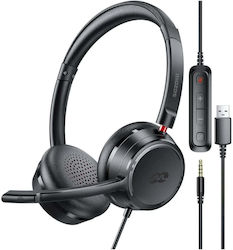 Mozos KL201 On Ear Multimedia Headphones with Microphone and 3.5mm Jack / USB-A Mozos KL201 On Ear Multimedia Headphones with Microphone and 3.5mm Jack / USB-A