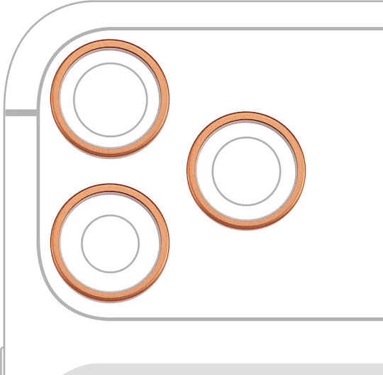 Nur Rückkamera-Rahmenring Iphone 17 Pro 17 Pro Max Kosmisches Orange 3-teiliges Set