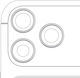 Back Camera Bezel Ring Only Iphone 17 Pro 17 Pro Max Silver 3 Piece Set