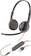 Poly Blackwire 3225 On Ear Căști multimedia cu microfon și conexiune Jack de 3,5 mm / USB-A