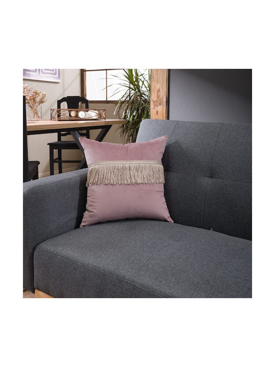 Teoran Sofa-Kissen Samt aus Samt 12 45x45cm